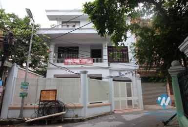 Large unfurnished house available for rent in Cau Giay district, Hanoi.